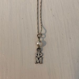 Phi Mu Lavalier Necklace